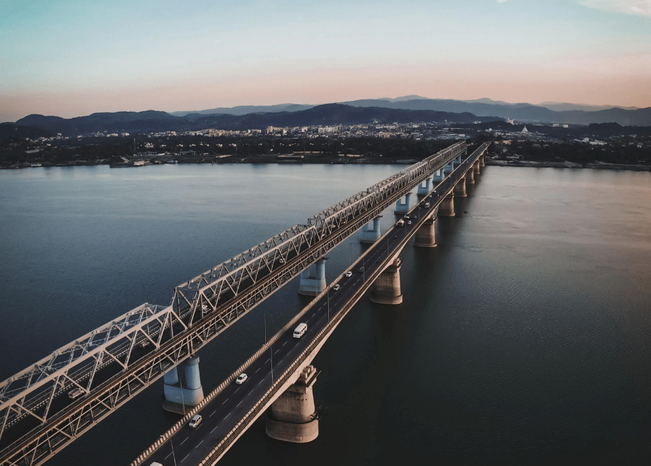 Saraighat Bridge over Brahmaputra River